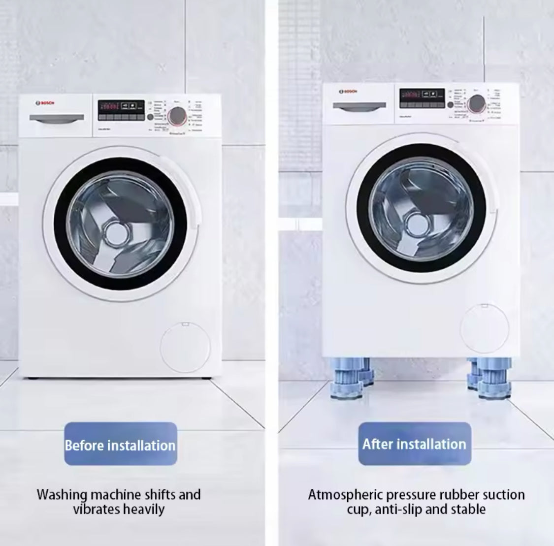 Pack Of 4 Anti Vibration Washing Machine Pads, Adjustable Height Anti Shock Foot Pad, Anti Slip Furniture Foot Pad Pack Of 4 Anti Vibration Washing Machine Pads, Adjustable Height Anti Shock Foot Pad, Anti Slip Furniture Foot Pad